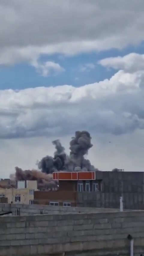 A series of airstrikes targeted regime police headquarters and other law enforcement facilities in Bonab, northwestern Iran, earlier today