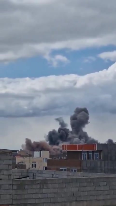 A series of airstrikes targeted regime police headquarters and other law enforcement facilities in Bonab, northwestern Iran, earlier today