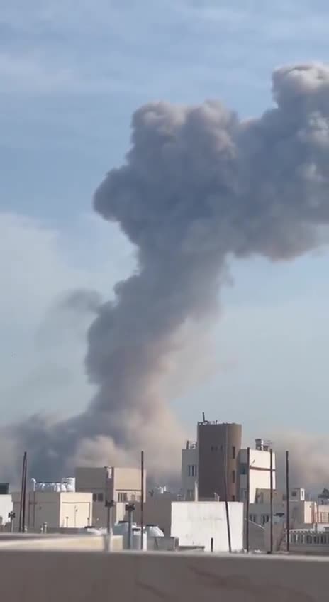 Footage reportedly shows the aftermath of a US-Israeli airstrike on the port city of Bushehr, the capital of Iran's Bushehr Province