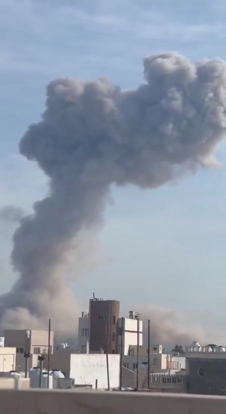 Footage reportedly shows the aftermath of a US-Israeli airstrike on the port city of Bushehr, the capital of Iran's Bushehr Province