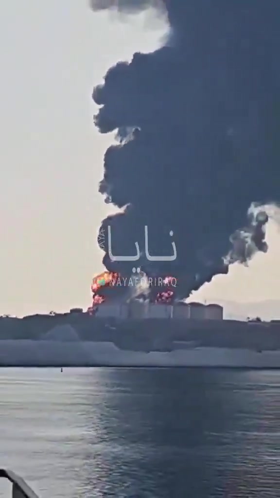 Oil storage facilities at Oman’s Salalah port were struck. Oman TV reported that drones hit fuel tanks at the port