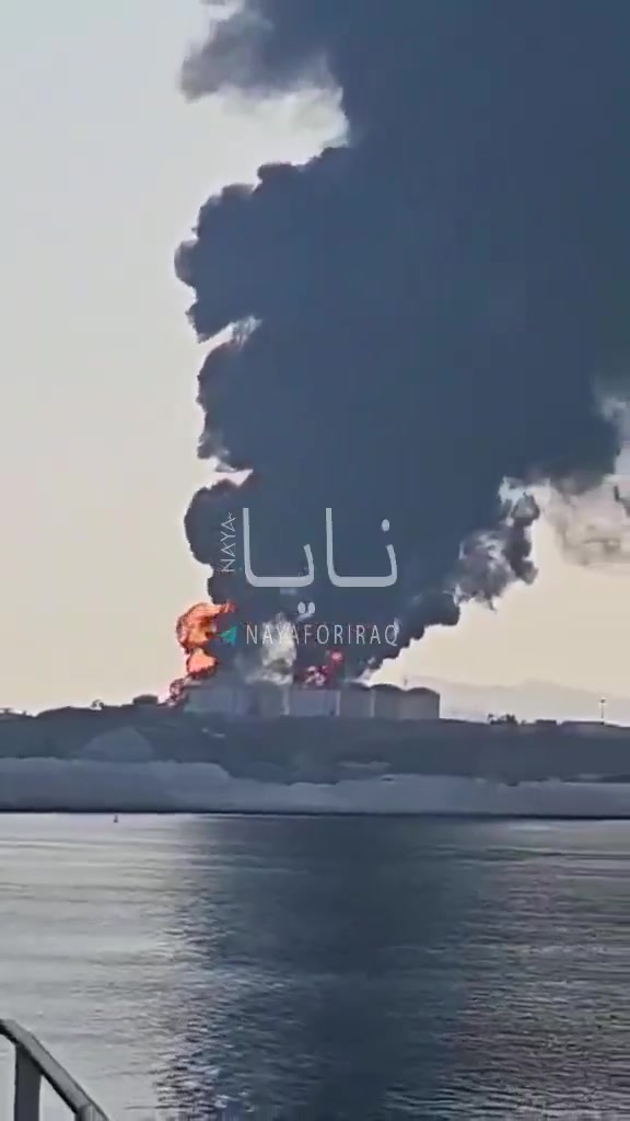 Oil storage facilities at Oman’s Salalah port were struck. Oman TV reported that drones hit fuel tanks at the port