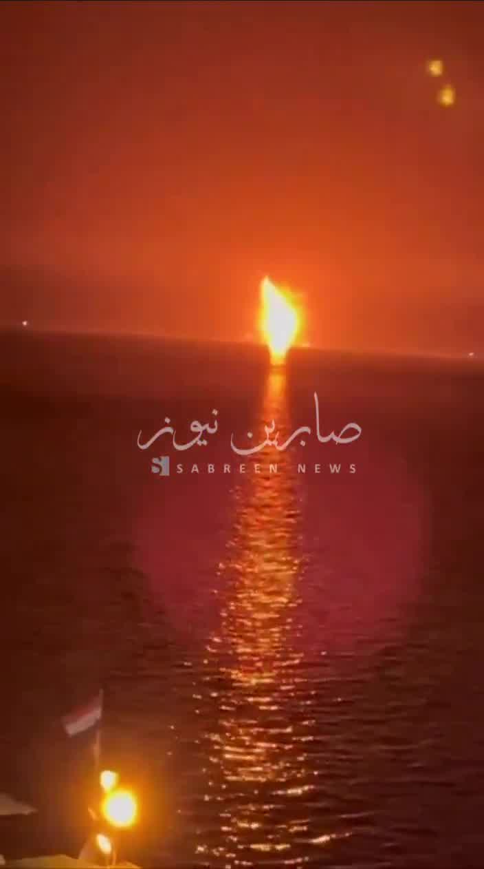 Reports that an oil tanker was hit in the northern Persian Gulf tonight, Iraqi media reports a massive tower of flame off the Iraqi coast