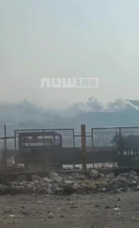 American-Israeli airstrikes in the industrial area in northern Tehran today.