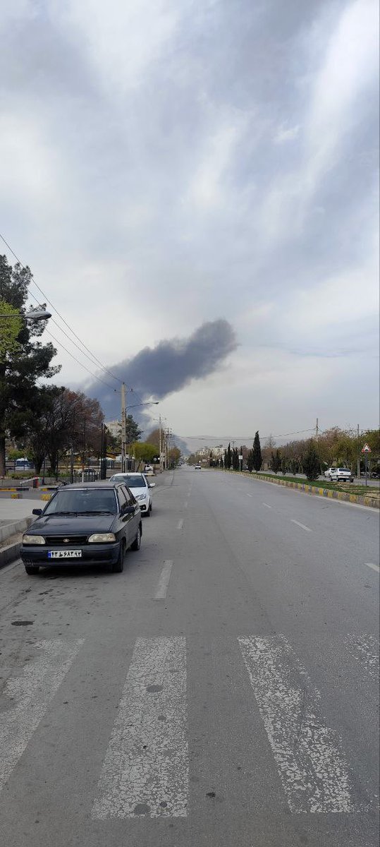 The Shiraz airbase was bombed a short while ago.