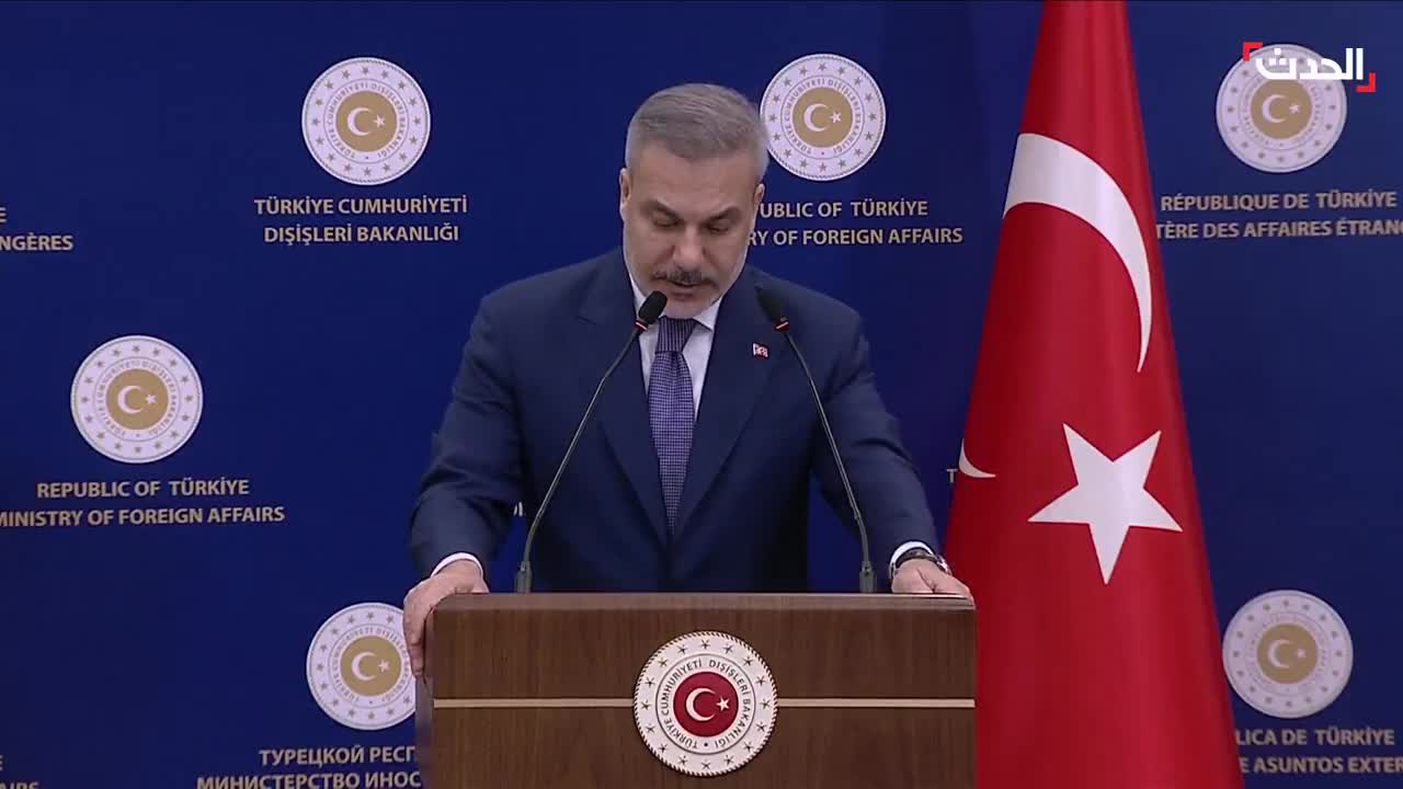 Turkish Foreign Minister Hakan Fidan, during a press conference with his German counterpart: Netanyahu's government seeks to create chaos and wars in the region.