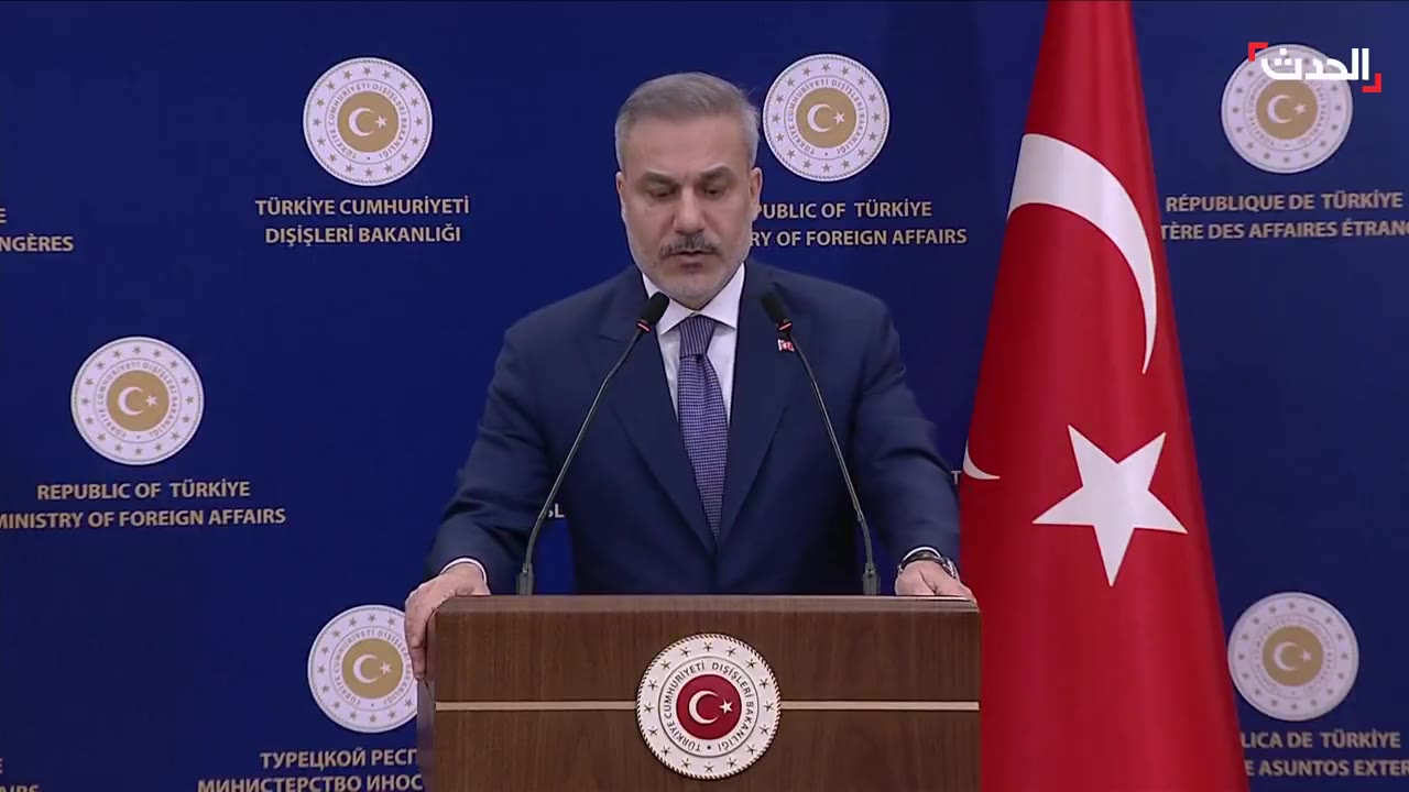 Turkish Foreign Minister Hakan Fidan, during a press conference with his German counterpart: Netanyahu's government seeks to create chaos and wars in the region.
