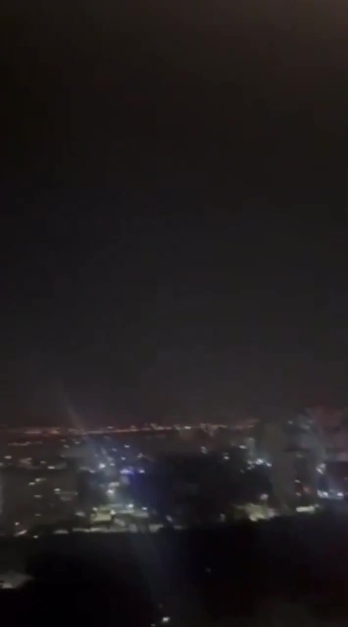 Footage reportedly shows a very close interception of an Iranian missile over Incirlik Air Base in Turkey earlier tonight