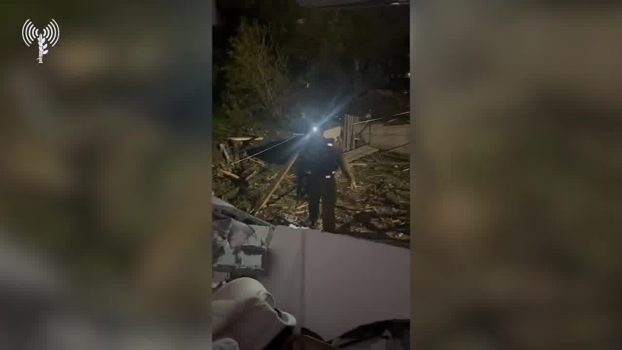 The Israeli army says it is investigating the circumstances of the Iranian ballistic missile impact in the northern town of Zarzir. Home Front Command search and Rescue soldiers are operating at the scene, where nearly 60 people were wounded, mostly lightly