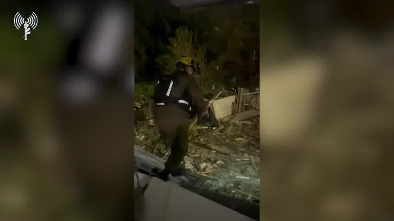 The Israeli army says it is investigating the circumstances of the Iranian ballistic missile impact in the northern town of Zarzir. Home Front Command search and Rescue soldiers are operating at the scene, where nearly 60 people were wounded, mostly lightly