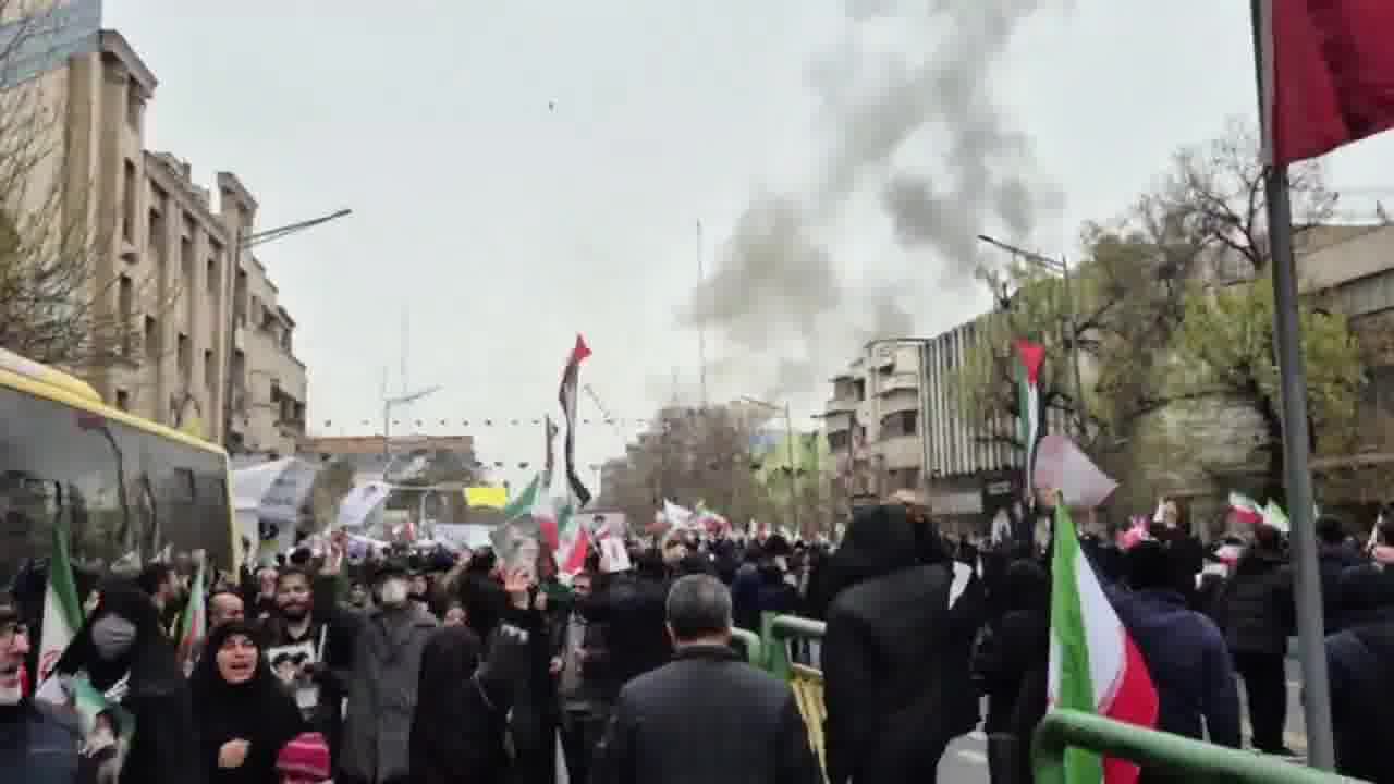 An explosion was reported in Tehran moments ago, following a reported airstrike near a pro-regime protest attended by multiple high-ranking Iranian officials