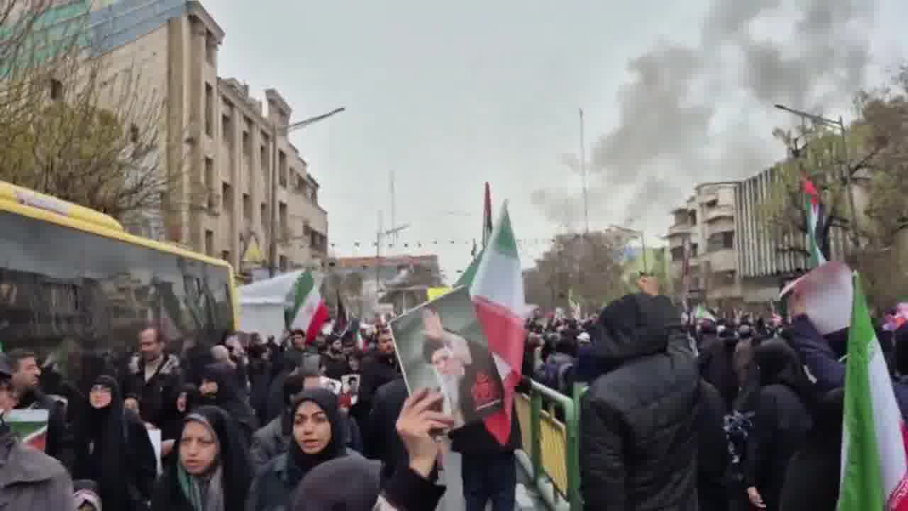 An explosion was reported in Tehran moments ago, following a reported airstrike near a pro-regime protest attended by multiple high-ranking Iranian officials