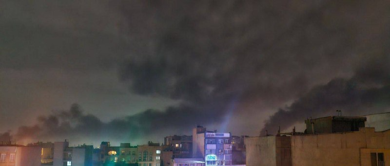 Airstrikes in Tehran last night