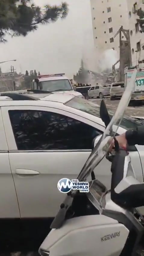 A building on Zarafshan Street in Tehran was completely destroyed in U.S.-Israeli airstrikes