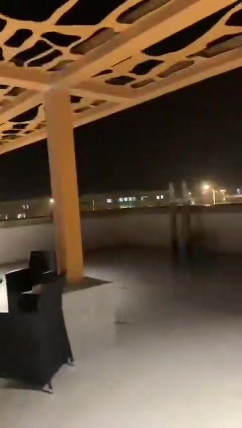 Additional footage of a drone attack on the Majnoon oil field in southern Iraq a short while ago