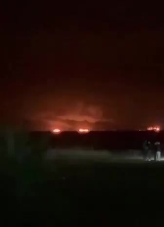 Air strikes target Iranian ships in the Caspian Sea