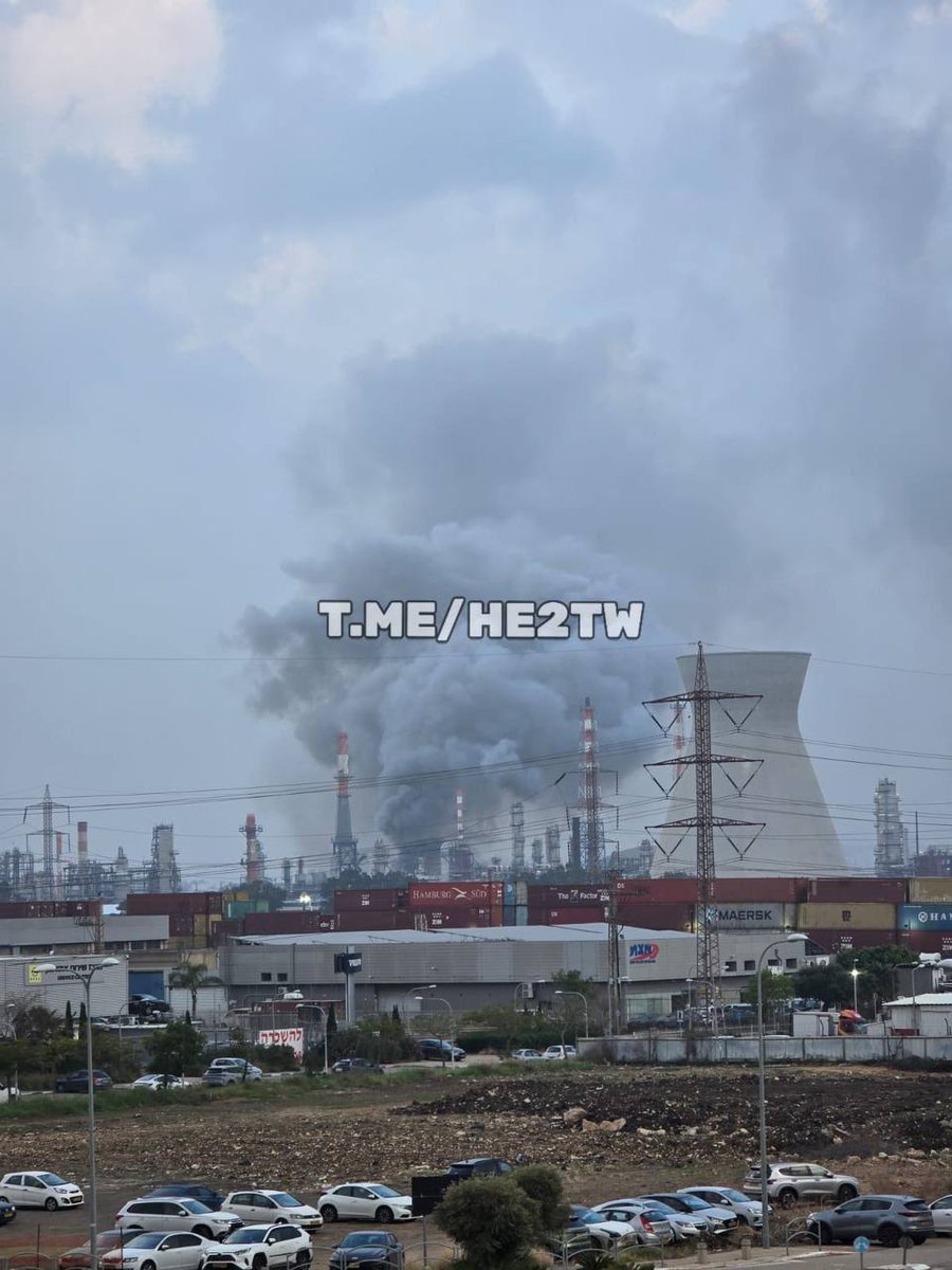 An Iranian missile bypassed Israeli air defenses and landed near the Haifa power station.