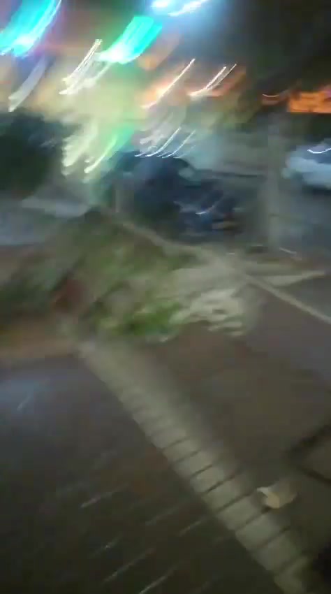 Footage shows the moment an Iranian ballistic missile struck the southern city of Dimona this evening