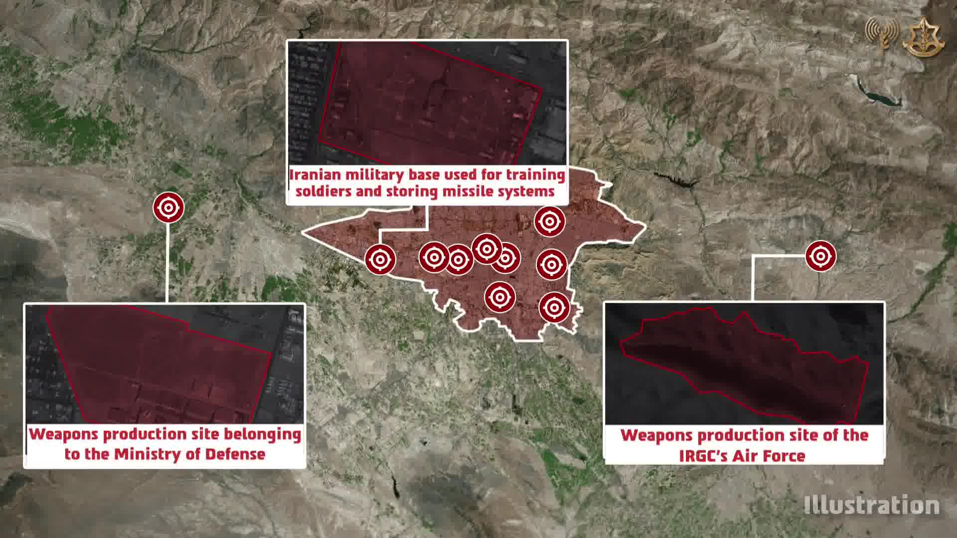 The IDF announced that it carried out a large-scale overnight wave of airstrikes in the Tehran area targeting key Iranian regime military infrastructure. The strikes focused on weapons production and storage facilities, including a Ministry of Defense site, an IRGC Air Force production facility, and a military base used for training and housing missile systems. In addition, Israeli forces targeted intelligence and internal security infrastructure, including a Ministry of Intelligence headquarters and an emergency command center of Iran’s Internal Security Forces.