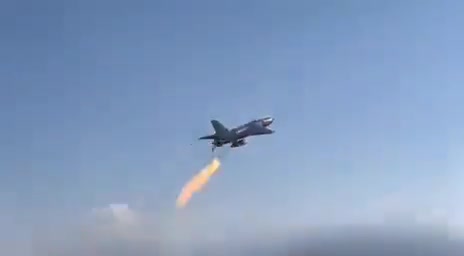 Footage from the Iranian Revolutionary Guard shows drones being launched toward Israel and US bases in the Gulf today.