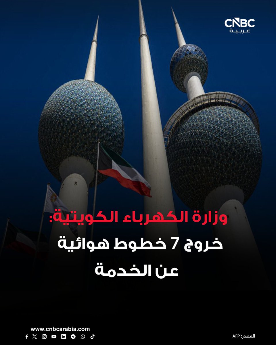 Kuwait's Ministry of Electricity: Seven overhead power lines have gone out of service in several areas of the country due to damage caused by falling debris from air defense operations. This has resulted in partial power outages in some areas. Work is underway to restore power.