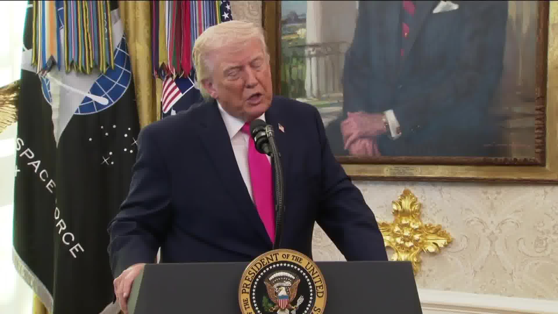Trump: They (Iran) gave us a present, and the present arrived today. It was a very big present worth a tremendous amount of money. It was a very significant prize, Trump says, adding that it was related to oil and gas