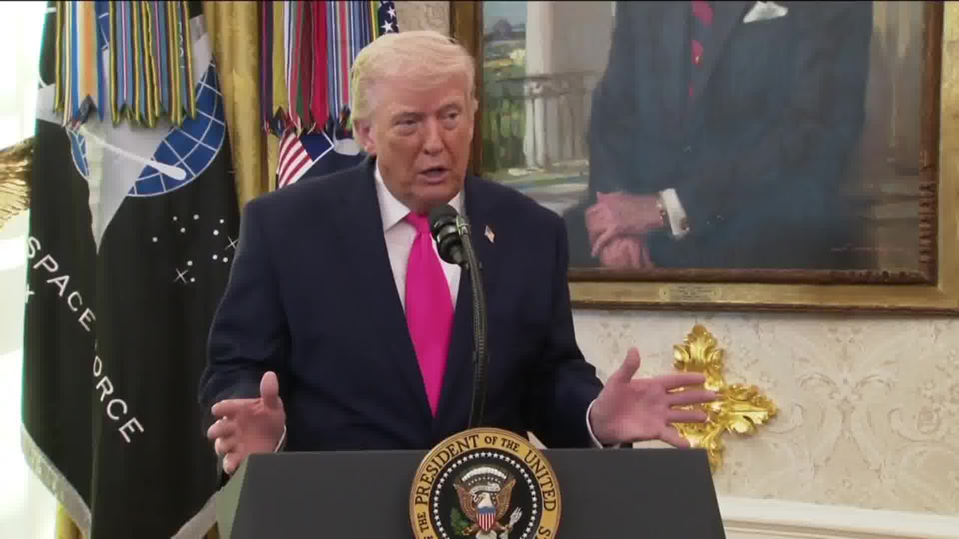 Trump: They (Iran) gave us a present, and the present arrived today. It was a very big present worth a tremendous amount of money. It was a very significant prize, Trump says, adding that it was related to oil and gas