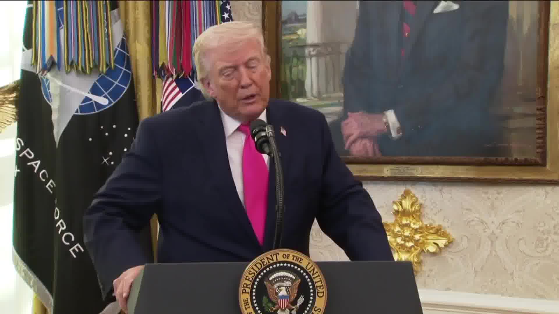 Trump: They (Iran) gave us a present, and the present arrived today. It was a very big present worth a tremendous amount of money. It was a very significant prize, Trump says, adding that it was related to oil and gas