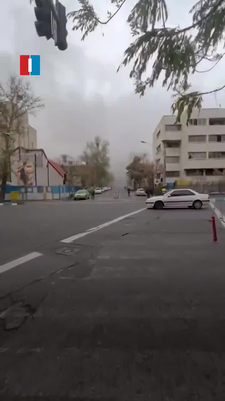 A video sent to Iran International shows the aftermath of explosions from airstrikes in Tehran’s Abbas Abad area on Saturday