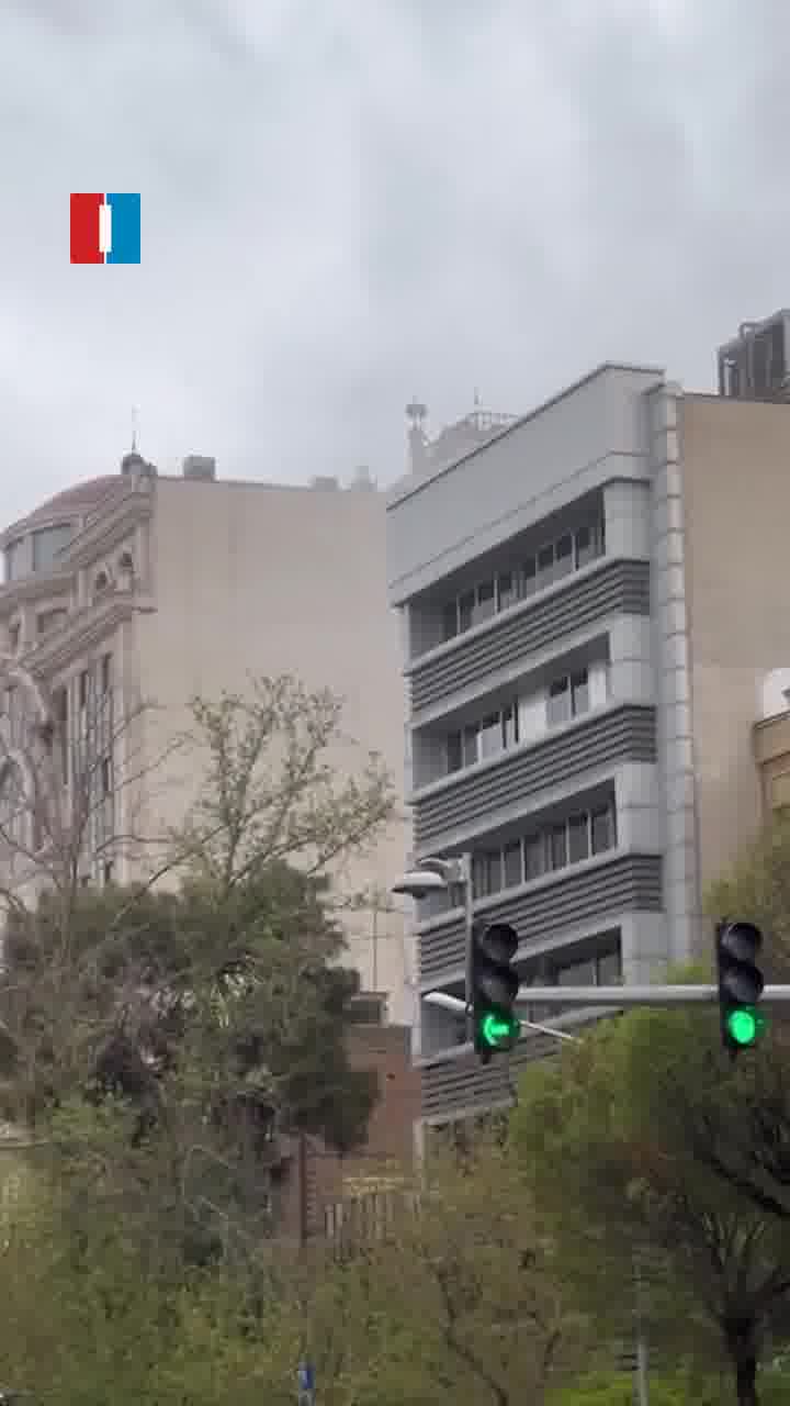 A video sent to Iran International shows the aftermath of explosions from airstrikes in Tehran’s Abbas Abad area on Saturday