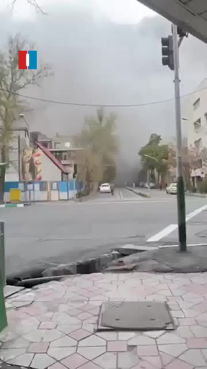 A video sent to Iran International shows the aftermath of explosions from airstrikes in Tehran’s Abbas Abad area on Saturday