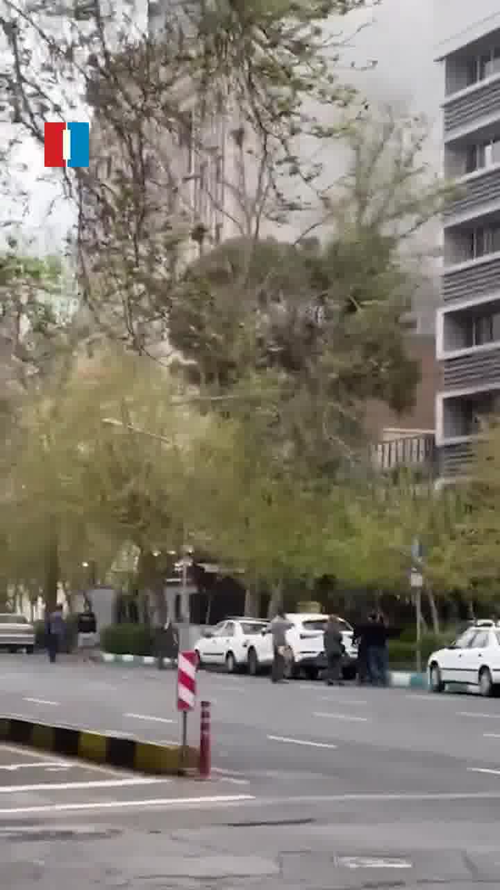 A video sent to Iran International shows the aftermath of explosions from airstrikes in Tehran’s Abbas Abad area on Saturday