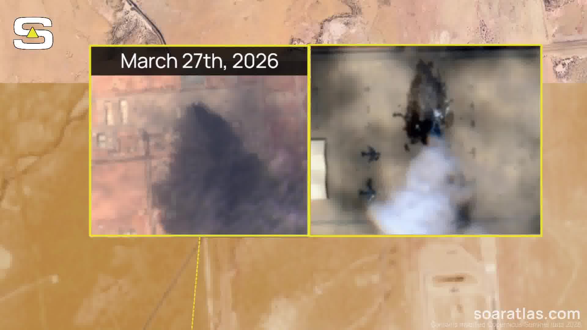 Satellite imagery from Mar 29th shows several strikes across the Prince Sultan Air Base in Saudi Arabia, confirming destruction to US E-3G Sentry and KC-135 aircrafts