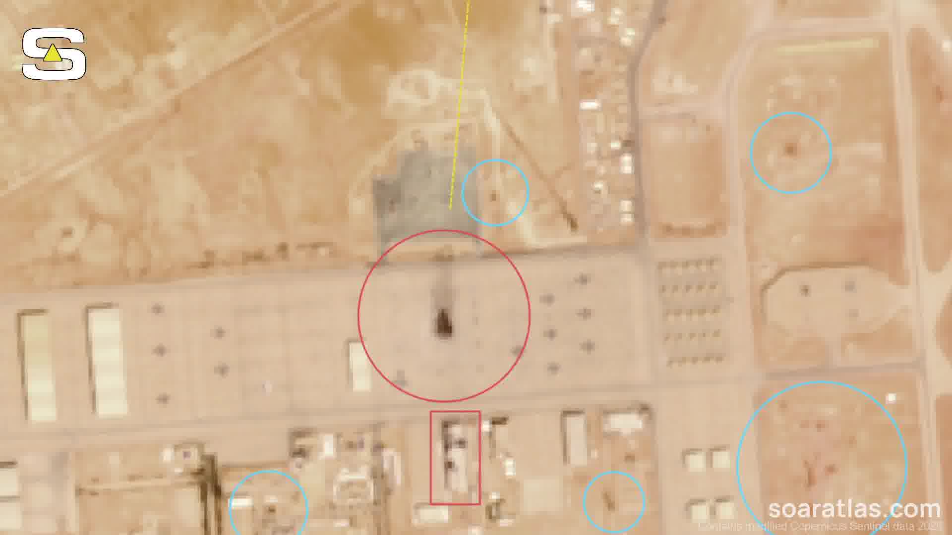 Satellite imagery from Mar 29th shows several strikes across the Prince Sultan Air Base in Saudi Arabia, confirming destruction to US E-3G Sentry and KC-135 aircrafts