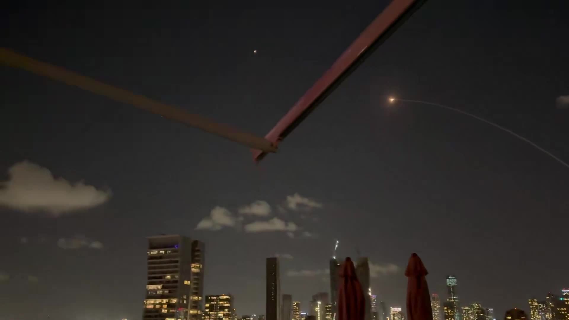 Another Iranian missile over Tel Aviv and more interceptors fired