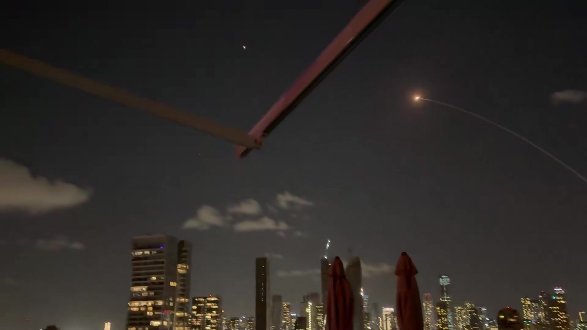 Another Iranian missile over Tel Aviv and more interceptors fired