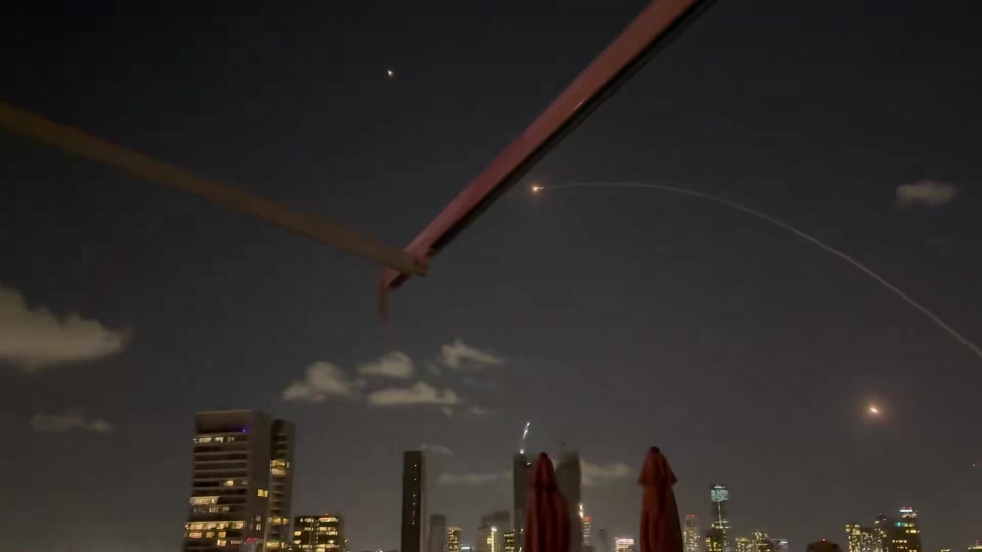 Another Iranian missile over Tel Aviv and more interceptors fired