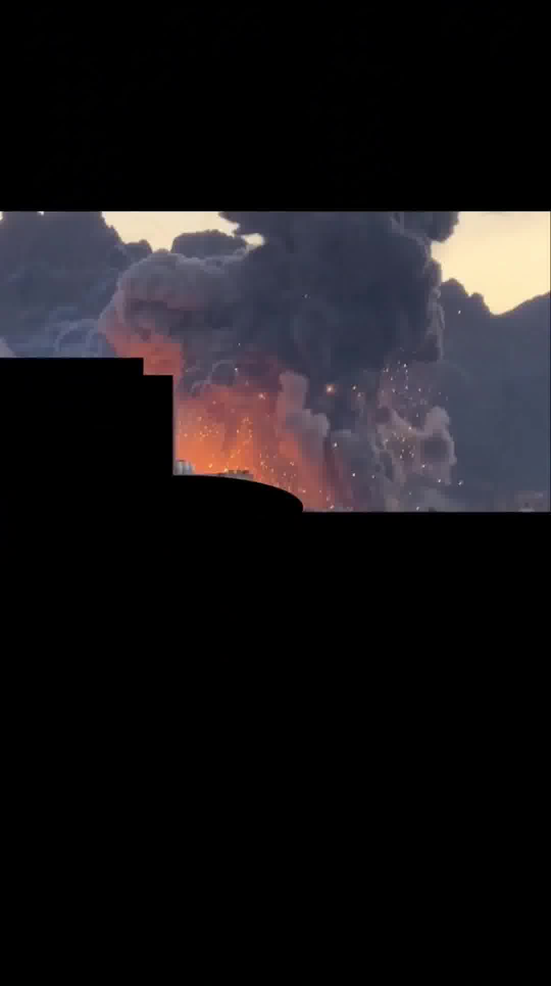 Aftermath of U.S. or Israeli strikes on another artillery ammunition depot near Isfahan, Iran. The area reportedly hosts massive artillery stockpiles, as two Iranian Army ground artillery groups are based there