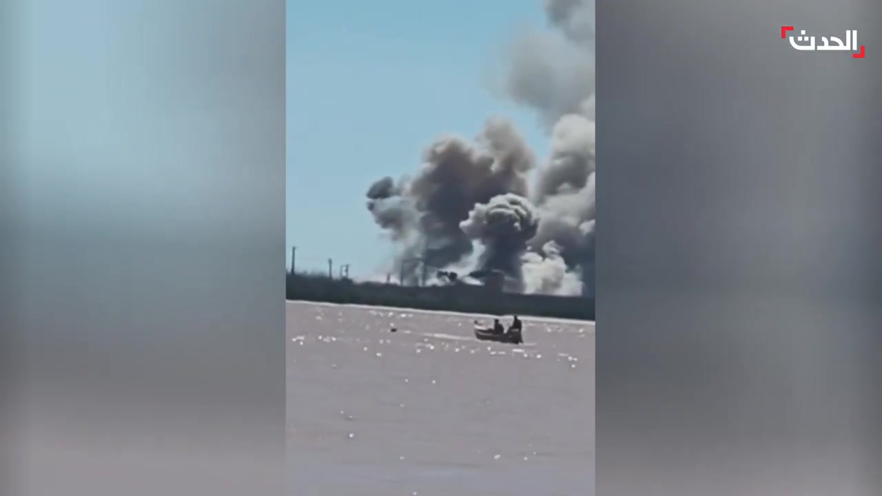 Footage shows the bombing of an Iranian border post opposite the Iraqi city of Faw by Israeli and American airstrikes