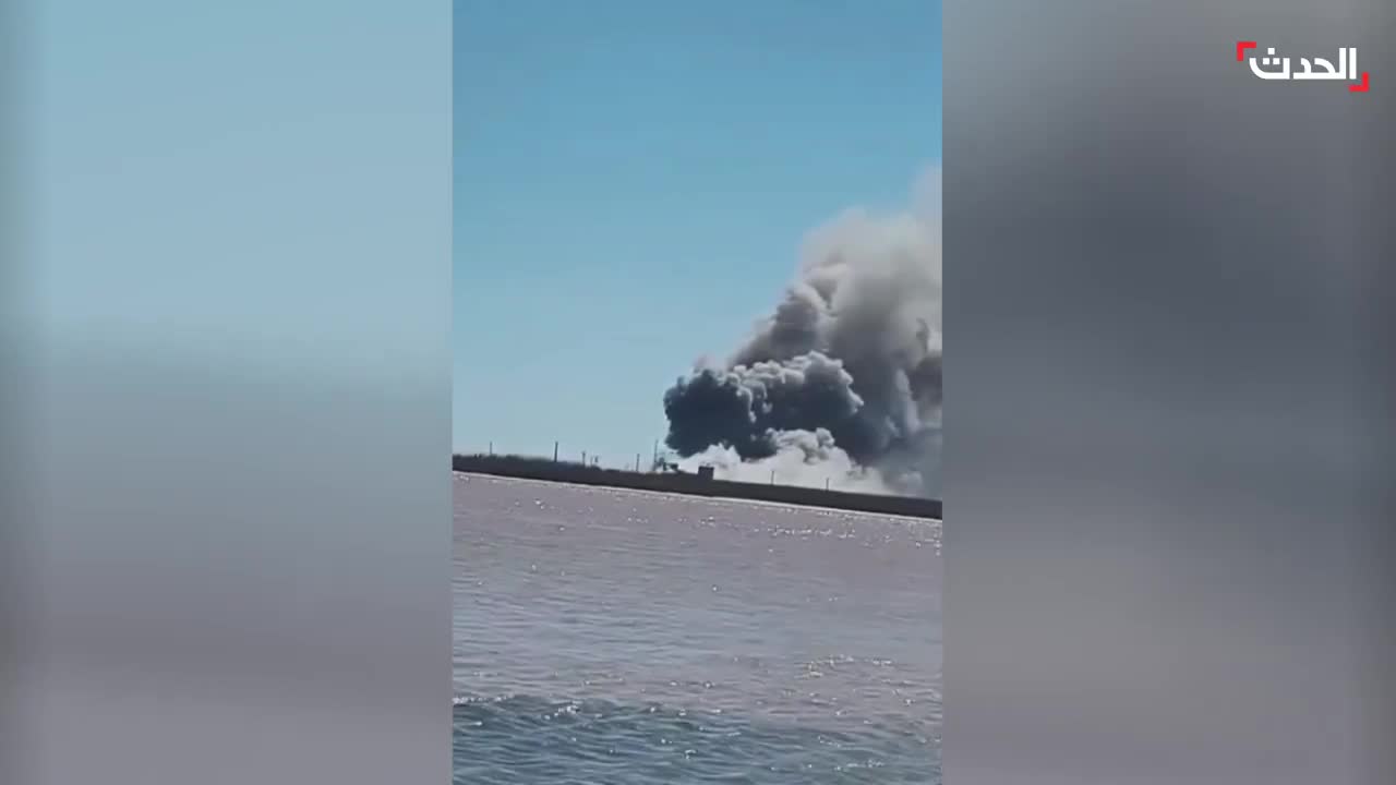 Footage shows the bombing of an Iranian border post opposite the Iraqi city of Faw by Israeli and American airstrikes