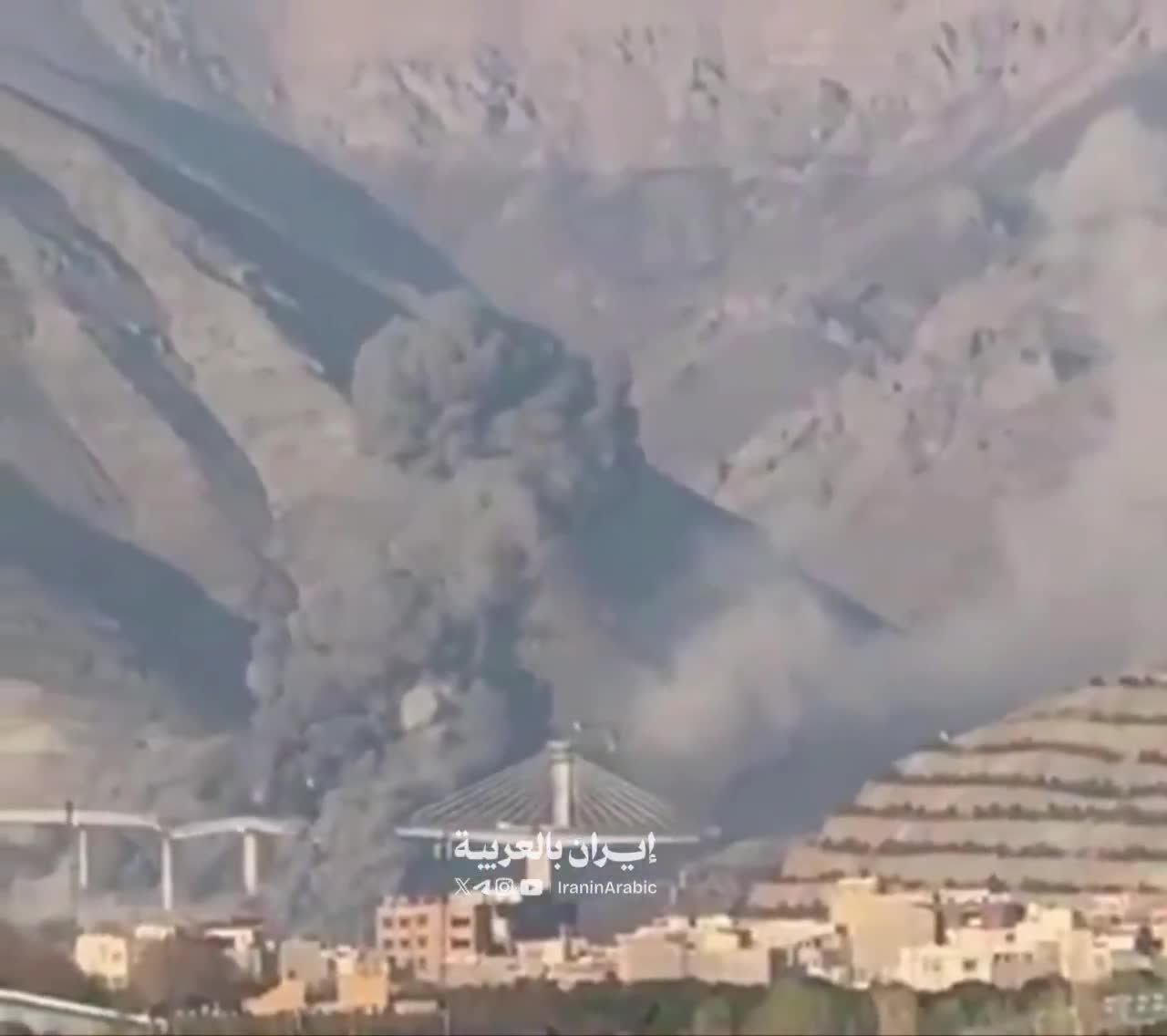 An Israeli-American airstrike destroyed B1 bridge that connects Tehran and Karag Iran