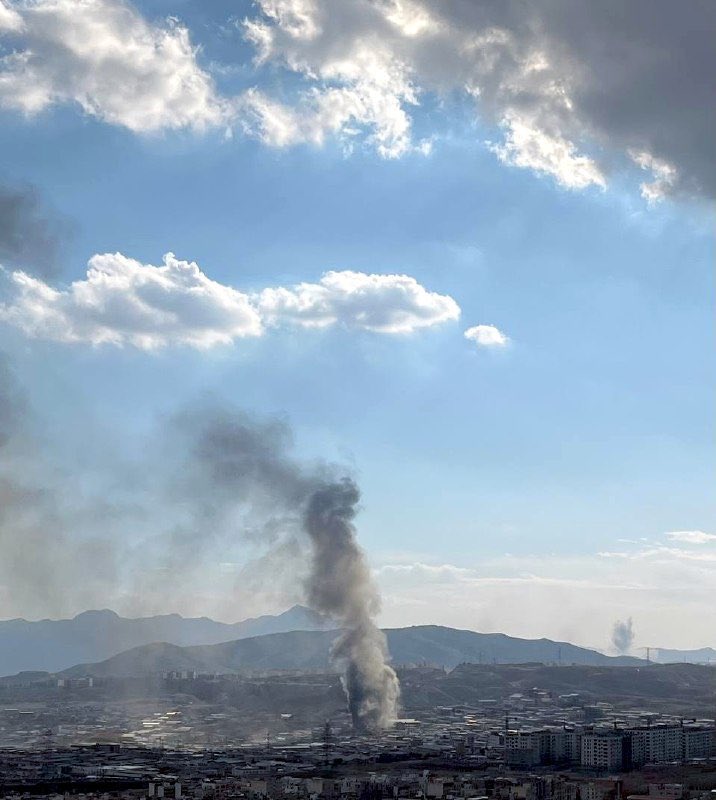 Tehran has been experiencing intense and widespread shelling for more than two hours.