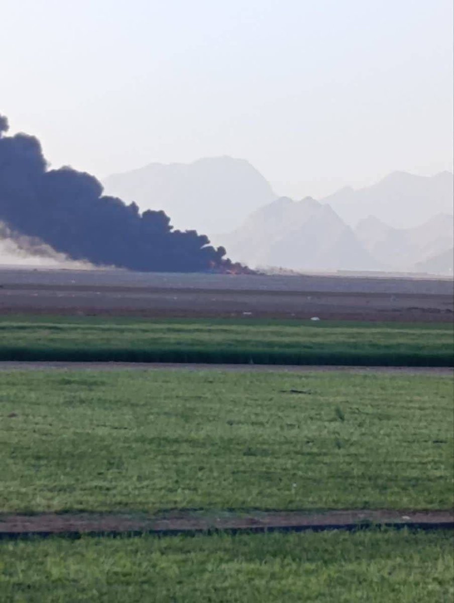 Reported images of the forward airbase in Iran used by US forces to successfully rescue the downed US F-15 WSO.  A pair of C-130s were destroyed before final departure after they became stuck