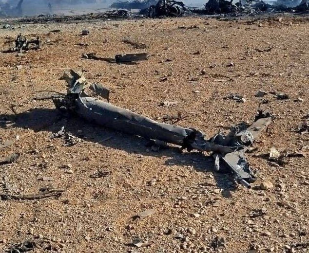 The wreckage of a U.S. MH-6 Little Bird helicopter was spotted next to the remains of HC-130J Combat King II rescue aircraft that were destroyed by U.S. airstrikes in Iran to prevent them from falling into IRGC hands