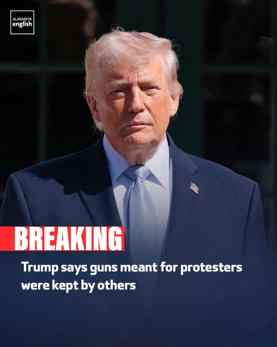 US President Donald Trump says that weapons intended for Iranian protesters were kept by a certain group and never reached their intended recipients