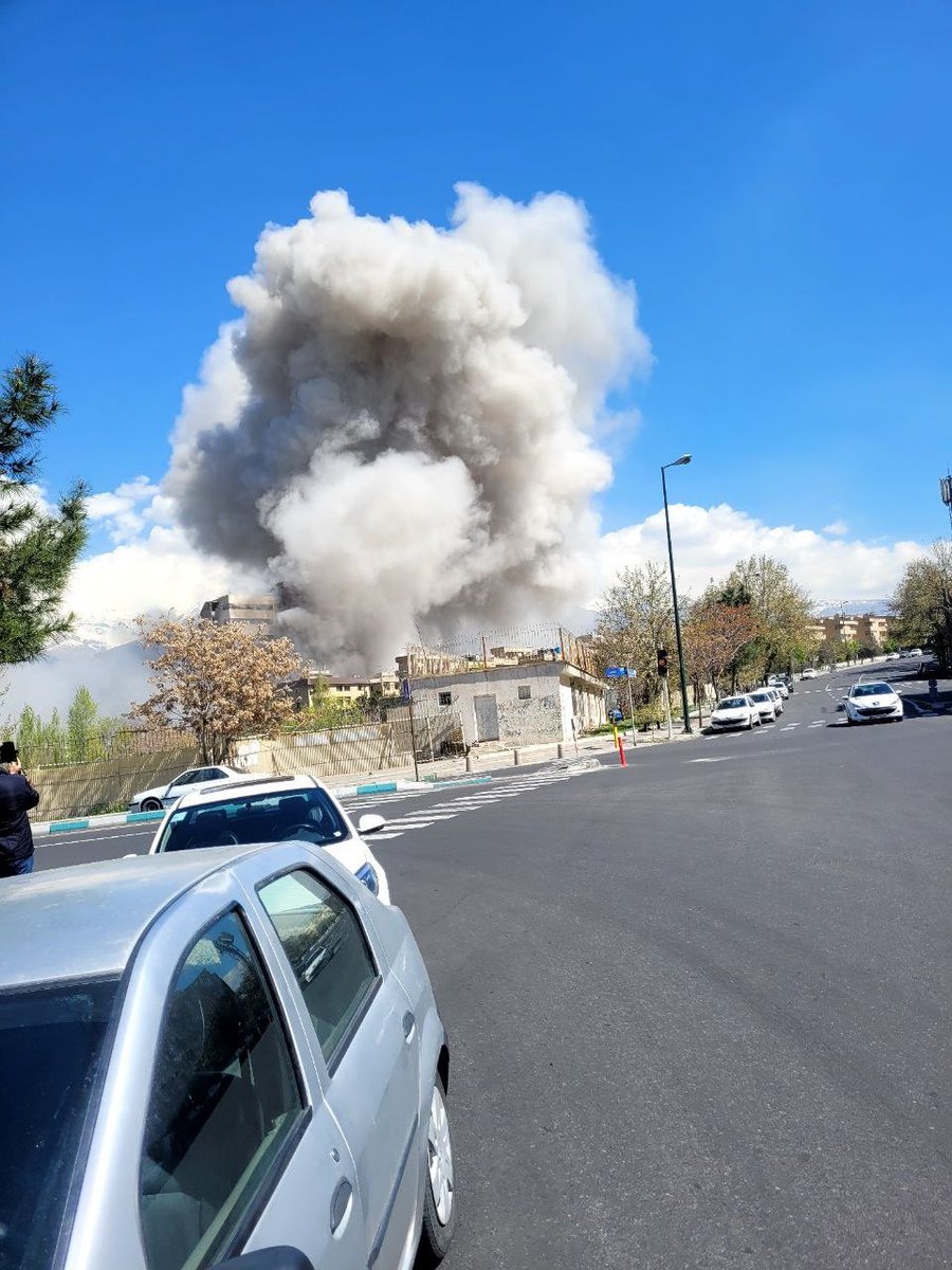 The headquarters of the Revolutionary Guard's Aerospace Force in the Shahrak-e Gharb area of Tehran was bombed