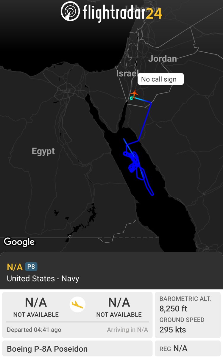 As expected, and following the P-8A Poseidon flight activity below, aircraft carrier USS Gerald R. Ford has now been confirmed to have crossed the Suez Canal and entered the Red Sea, escorted by two Arleigh Burke-class destroyers.A U.S. Navy P-8A Poseidon Maritime Patrol Aircraft (MPA) has wrapped up a lengthy ISR mission over the Red Sea and is now heading back to Jordan. So does this mean the USS Gerald R. Ford is about to head into the Red Sea again