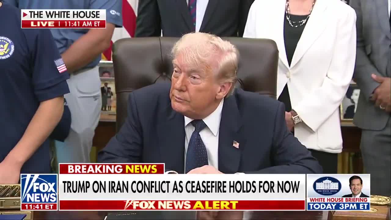 REPORTER: You said recently that if Iranians were armed, they could take over their regime. Do you plan to arm them soon TRUMP: I don't want to say that. People say, 'why aren't they protesting' They want to protest, but they don't have any guns