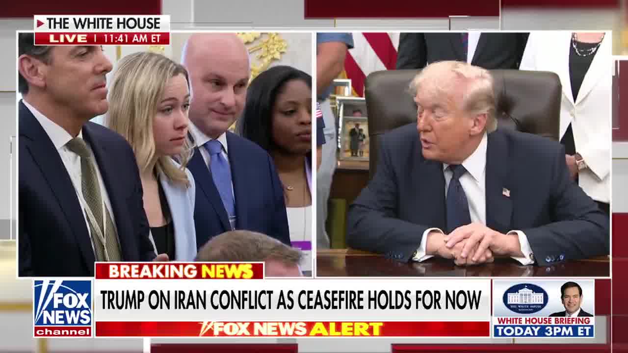 REPORTER: You said recently that if Iranians were armed, they could take over their regime. Do you plan to arm them soon TRUMP: I don't want to say that. People say, 'why aren't they protesting' They want to protest, but they don't have any guns