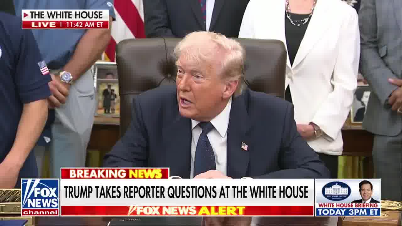 REPORTER: You said recently that if Iranians were armed, they could take over their regime. Do you plan to arm them soon TRUMP: I don't want to say that. People say, 'why aren't they protesting' They want to protest, but they don't have any guns